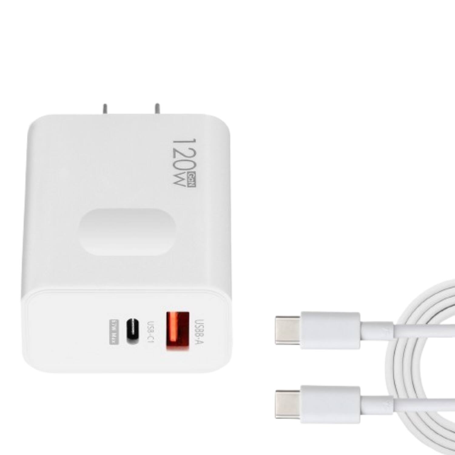 Stock Preferred - 120W USB-C Fast Wall Charger with 6FT Cable - White