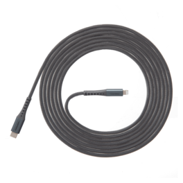 Ventev - Alloy USB-C to Apple Lightning High Speed Ultra Durable 10 Foot Cable - Gray