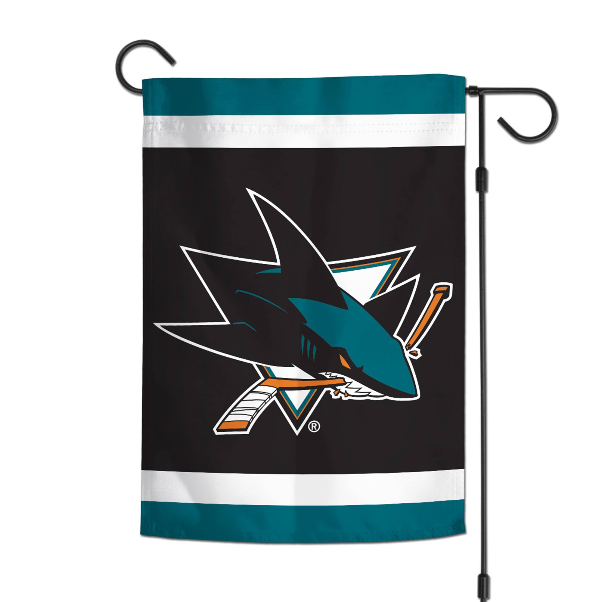 Alt View 1. WinCraft - San Jose Sharks 12'' x 18'' Favorite Team Garden Flag - Multicolor.