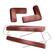 Alt View 1. KERDOM - 78 Inch W Sectional Modular Sofa, 3-4 Person Corduroy Sofa Bed Foldable, High Rebound Density Sponge Sofa, Block Couch - Pink.
