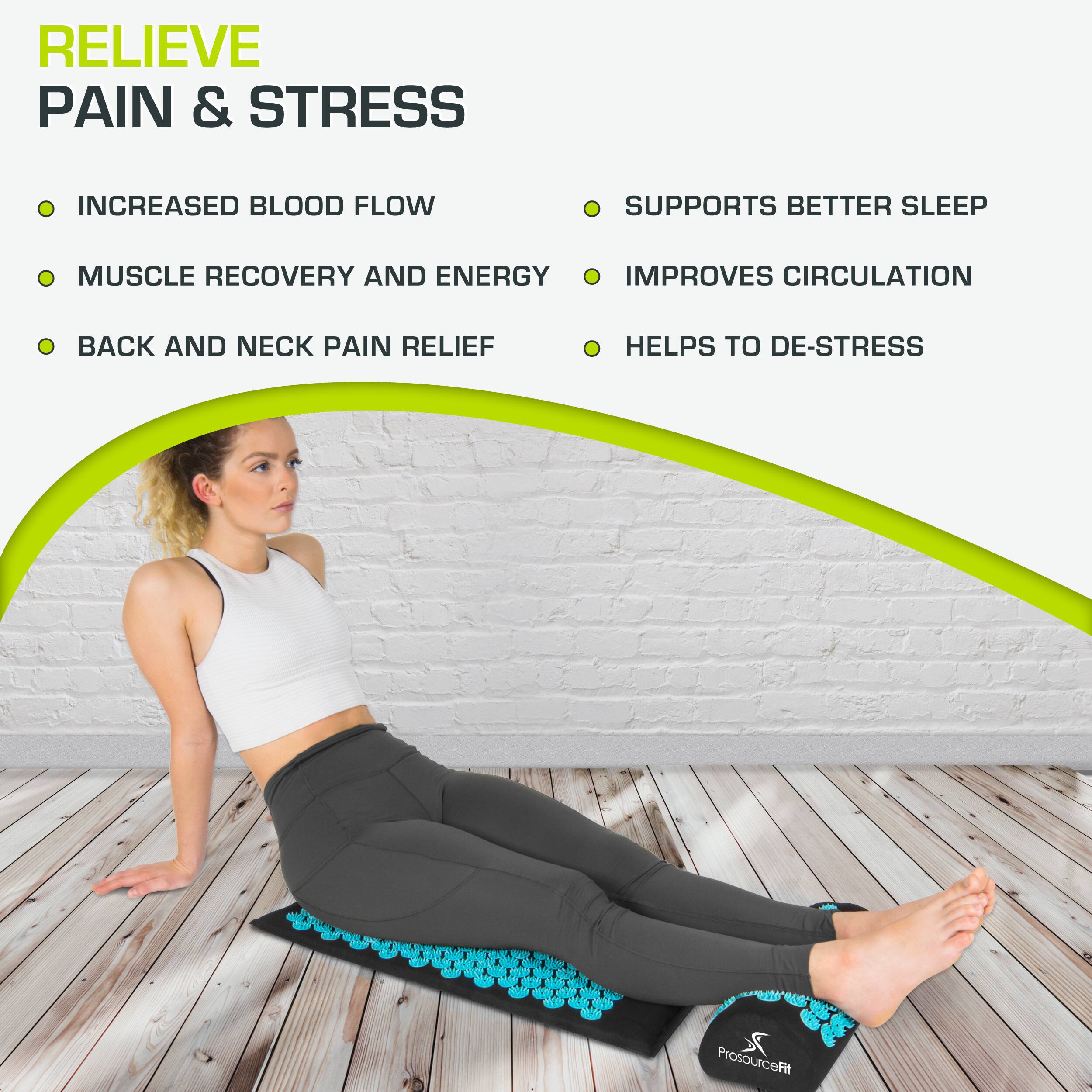 RELIEVE PAIN & STRESS

- INCREASED BLOOD FLOW
- MUSCLE RECOVERY AND ENERGY
- BACK AND NECK PAIN RELIEF

- SUPPORTS BETTER SLEEP
- IMPROVES CIRCULATION
- HELPS TO DE-STRESS
