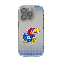 Keyscaper - NCAA - Kansas Jayhawks Linen Logo iPhone Clear Case - 15 - Multicolor