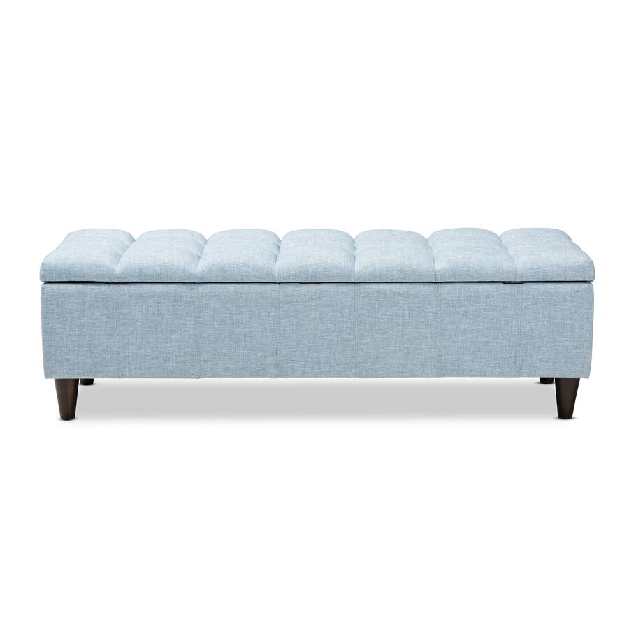 Baxton Studio Brette Mid Century Modern Fabric Upholstered Finished ...