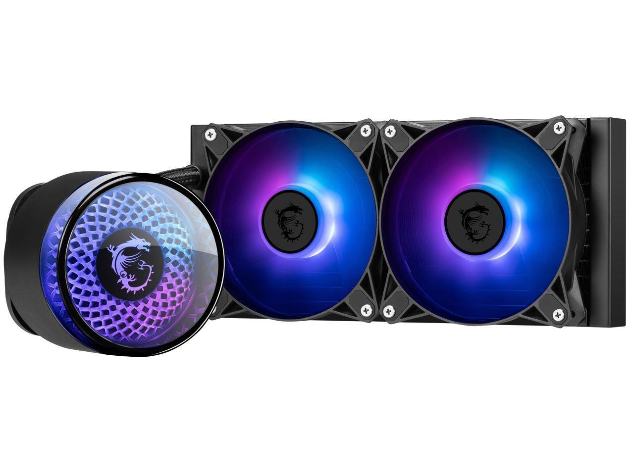 Alt View 5. MSI - MSI MAG Coreliquid A12 240 - 240mm AIO ARGB CPU Cooler - LGA 1700/1851, AM5/AM4, Black - Black.