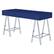 Alt View 11. OSP Home Furnishings - Vivid 2 Drawer Desk - Lapis Blue/Chrome.