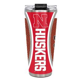 Great American Products - Nebraska Huskers 32oz. Big Slim Game Ball Travel Tumbler - Brown