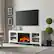 Alt View 1. Camden&Wells - Quincy Log Fireplace TV Stand for TVs up to 75" - White.