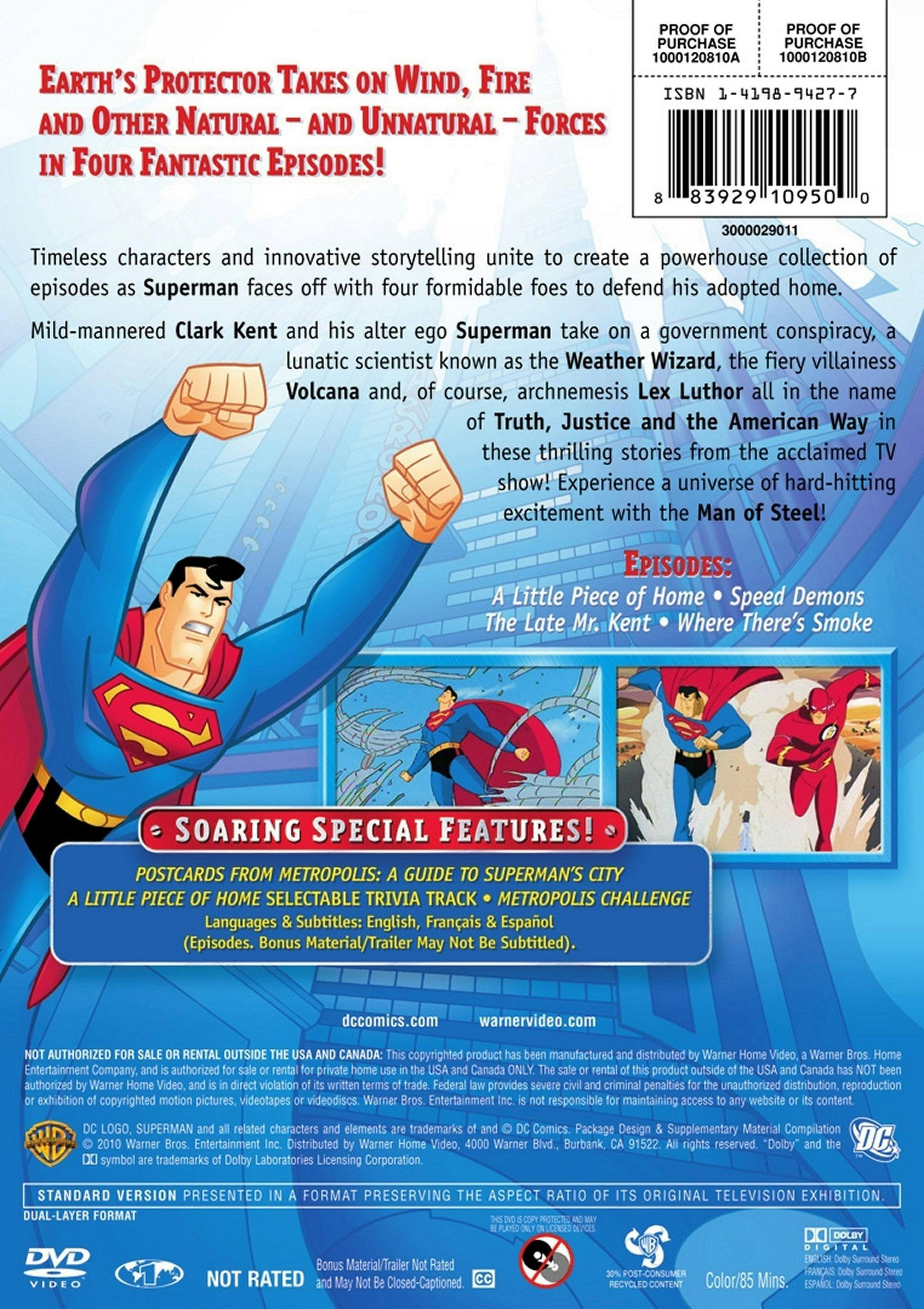 Angle. Superman - Animated: A Little Piece of Home [DVD].
