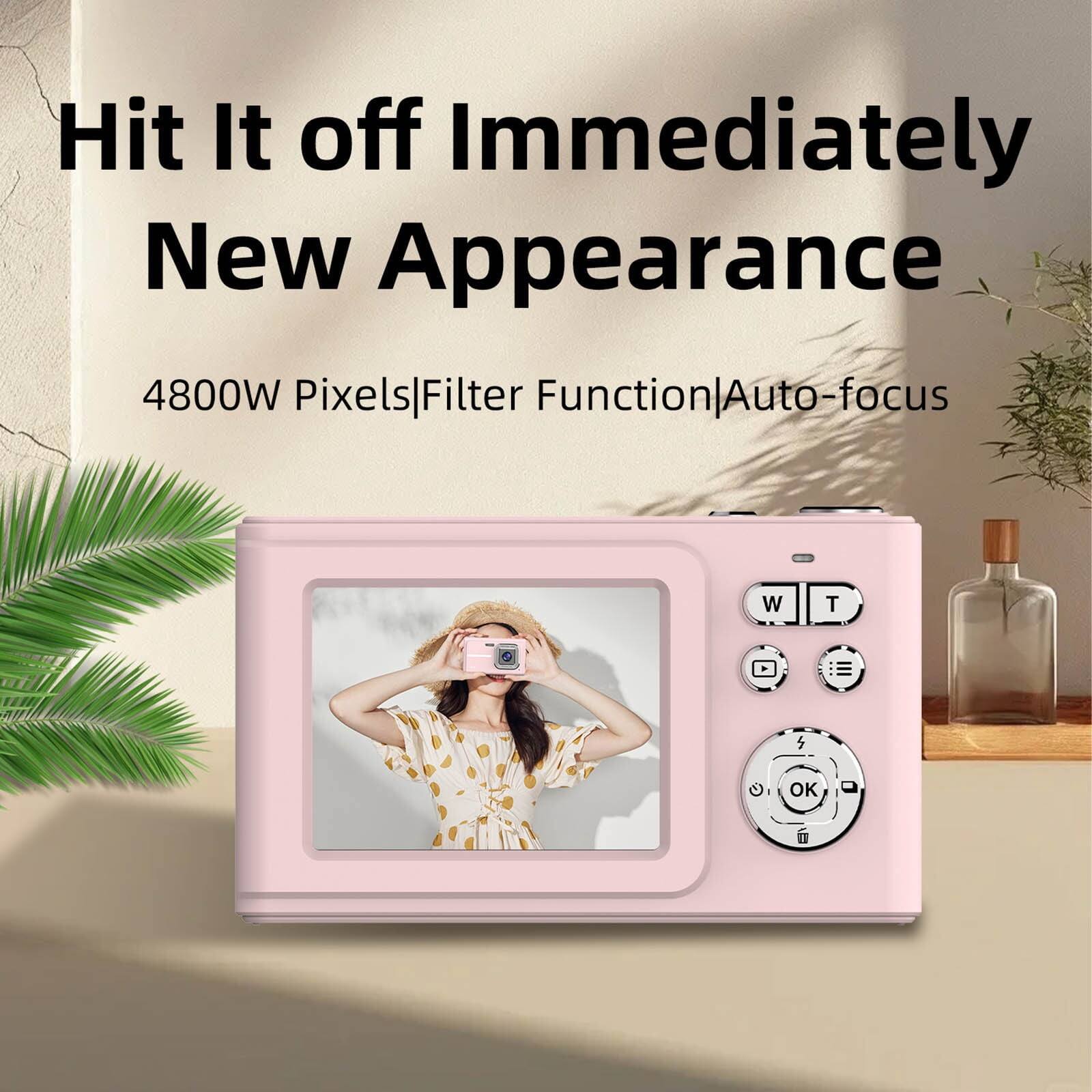 Hit It off Immediately  
New Appearance  
4800W Pixels|Filter Function|Auto-focus