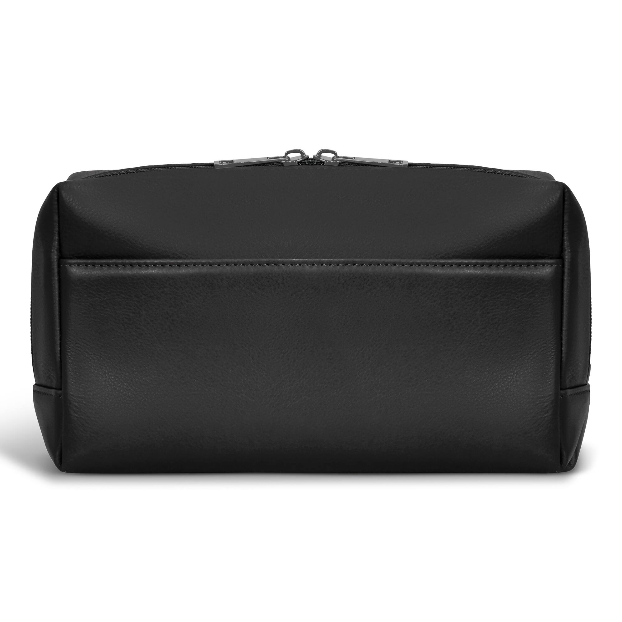 Alt View 1. Champs - Onyx Collection Leather Toiletry Bag - Black.