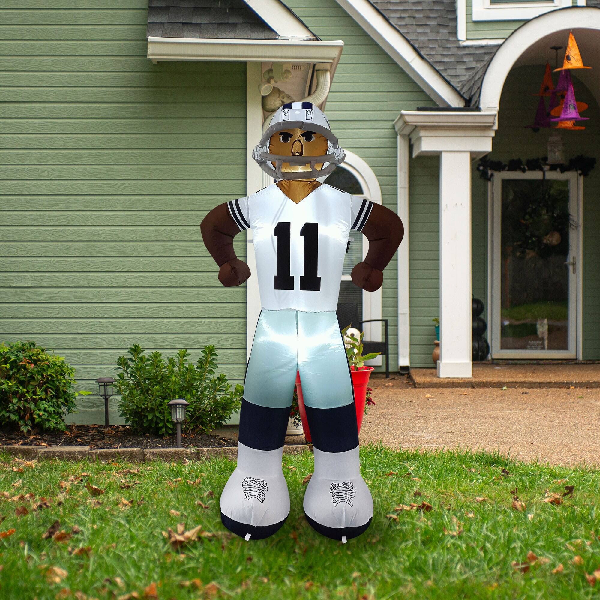 Alt View 3. Logo Brands - Micah Parsons Dallas Cowboys Player Lawn Inflatable - Multicolor.