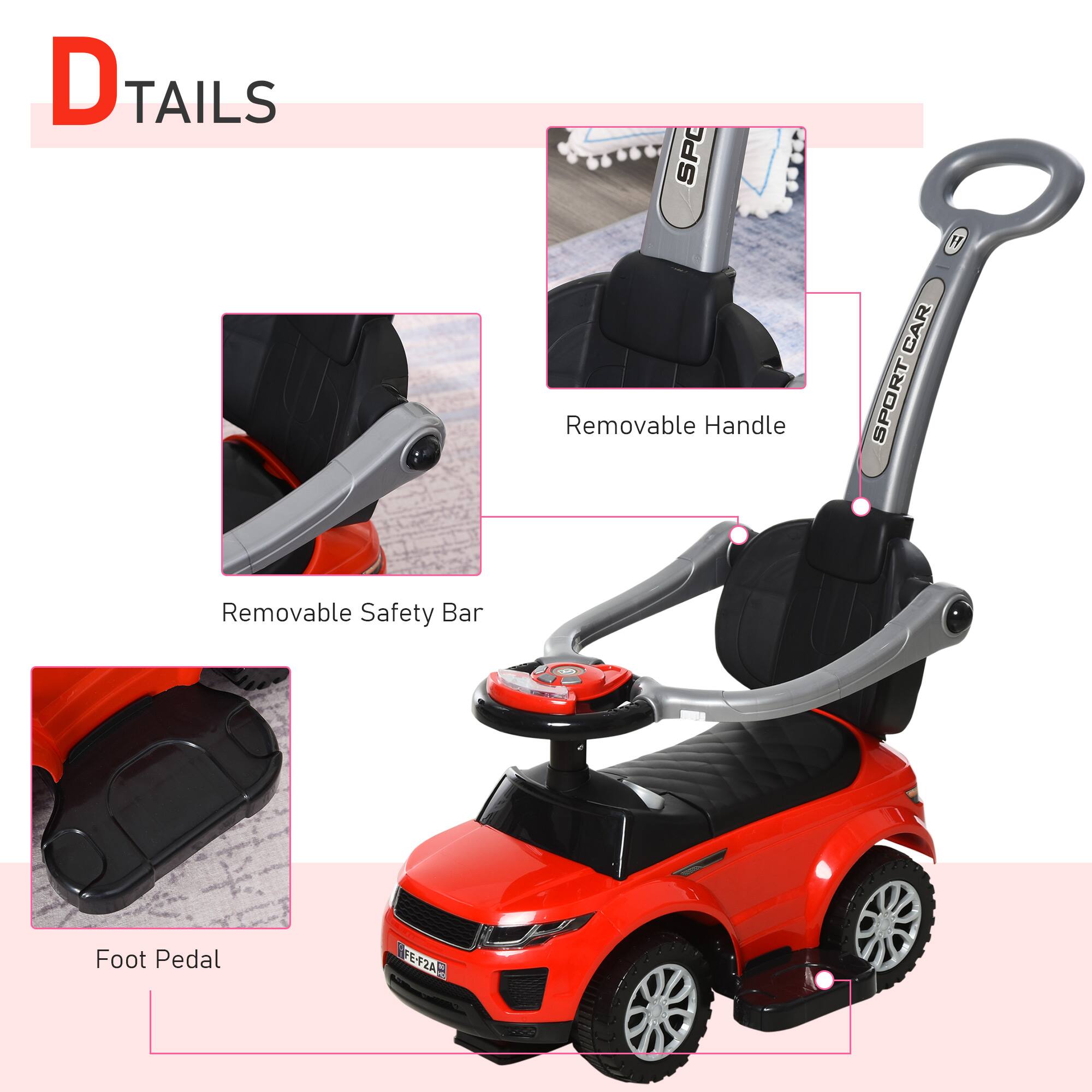 D TAILS

- Removable Handle
- Removable Safety Bar
- Foot Pedal