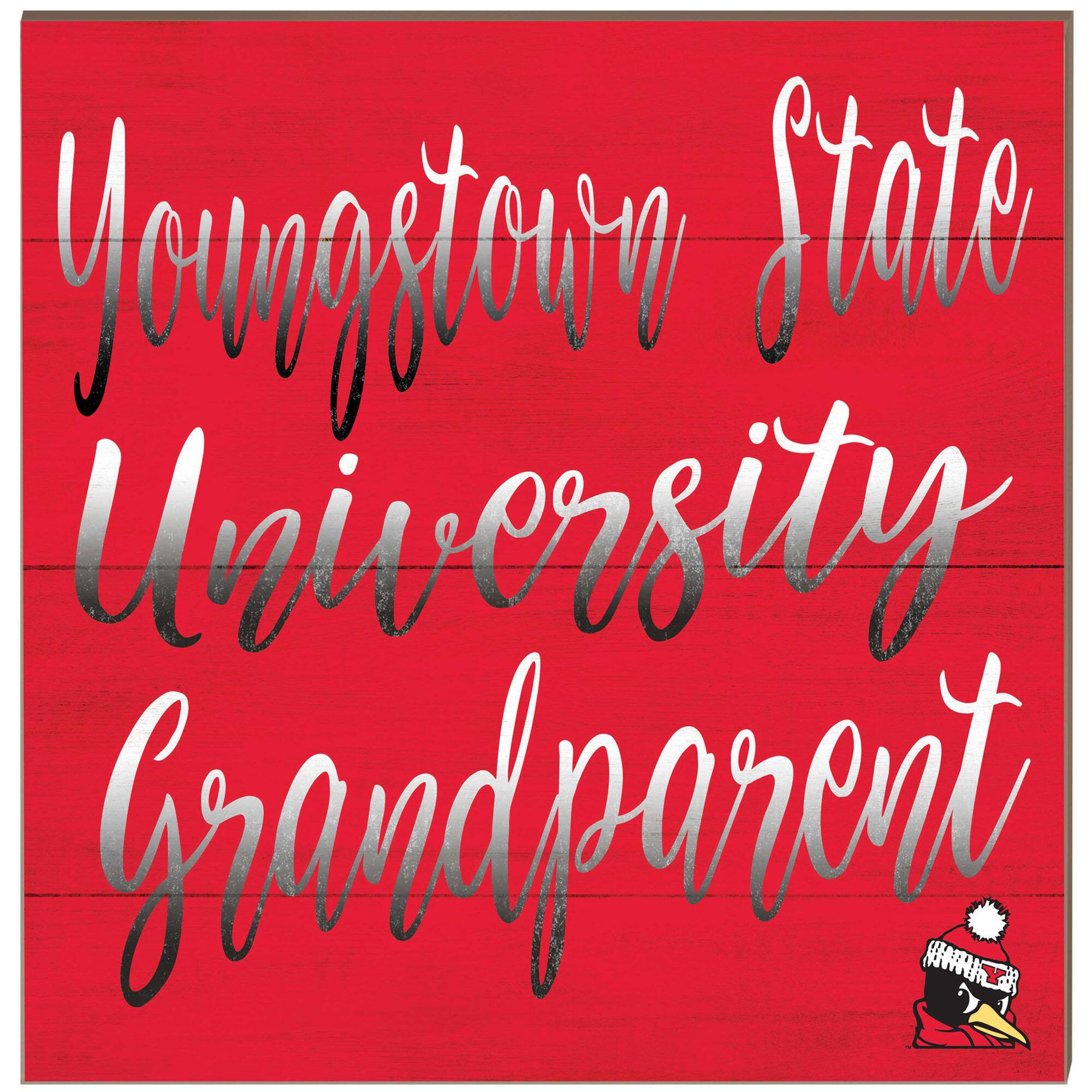Jardine - Youngstown State Penguins 10'' x 10'' Grandparent Plaque - Red