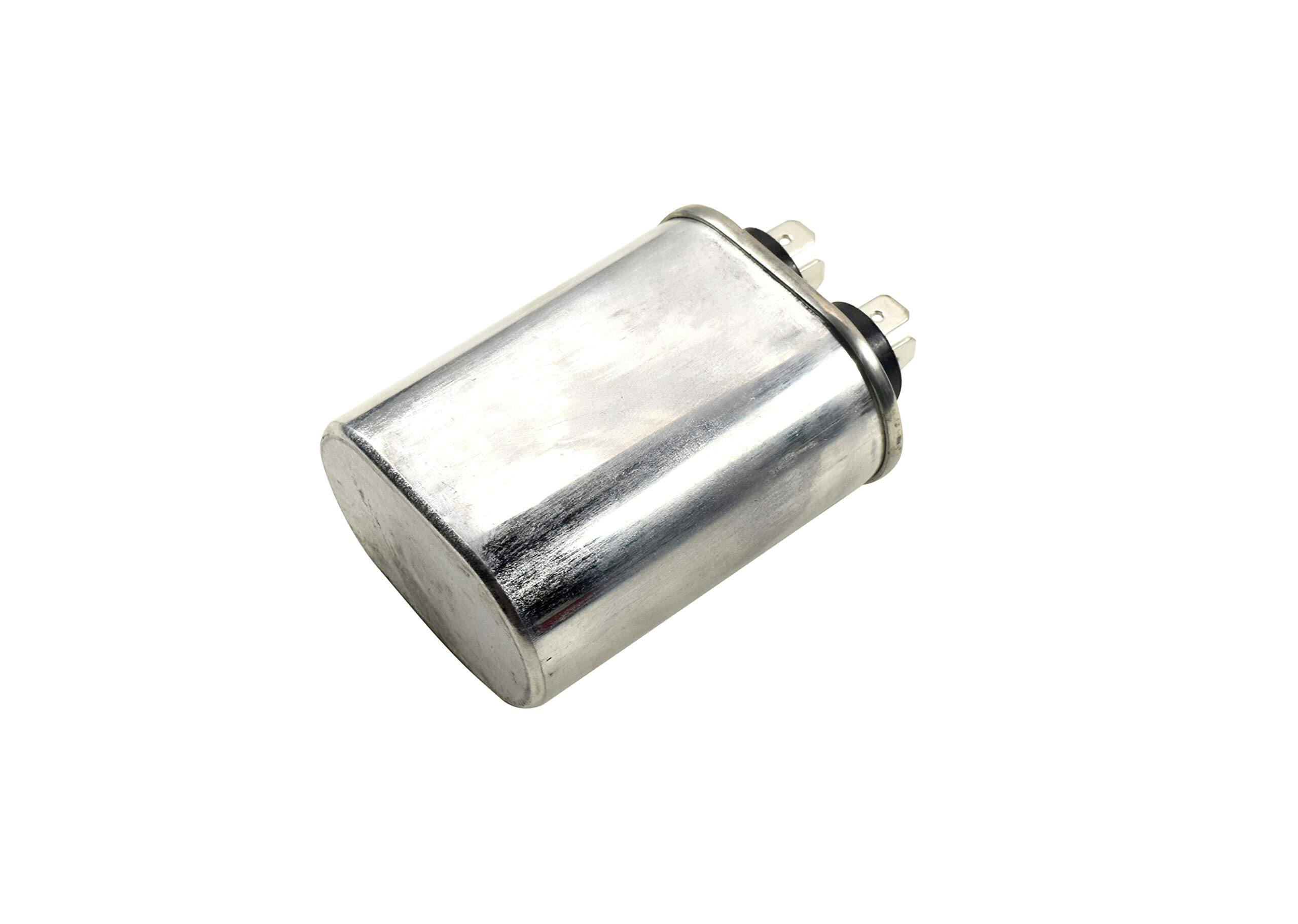 Alt View 1. HQRP - 10 uF 370-440 V Oval Motor Run Capacitor for HVAC Blower Compressor Furnace.