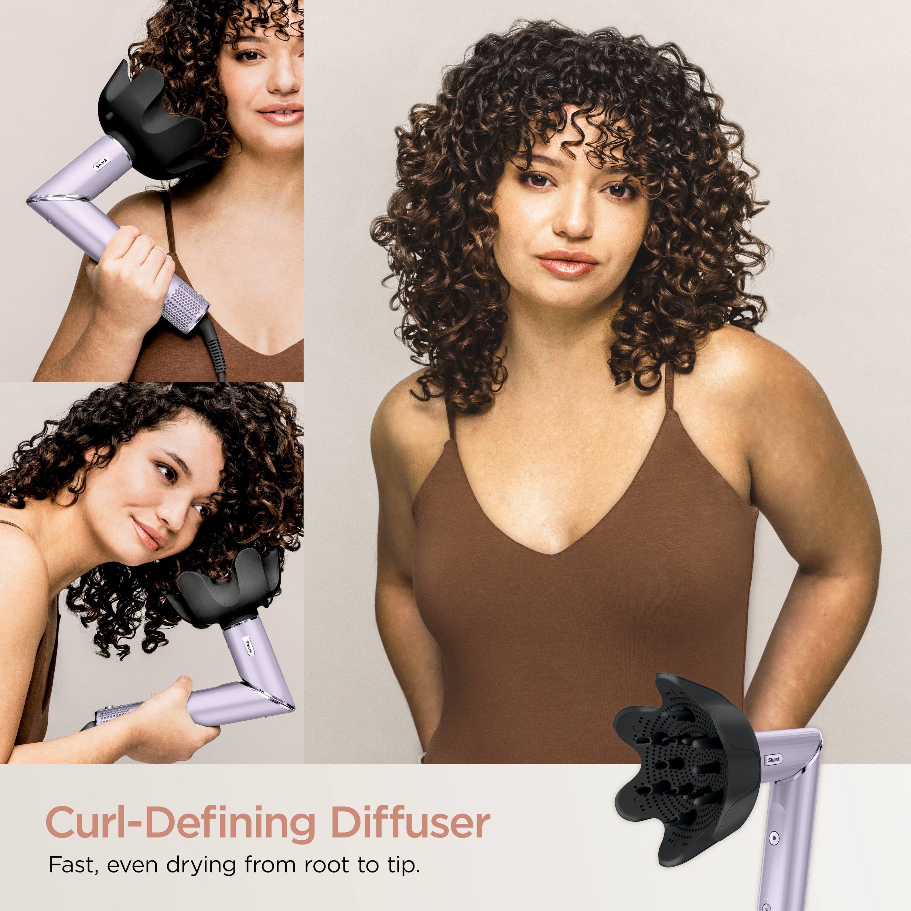 Curl-Defining Diffuser  
Fast, even drying from root to tip.
