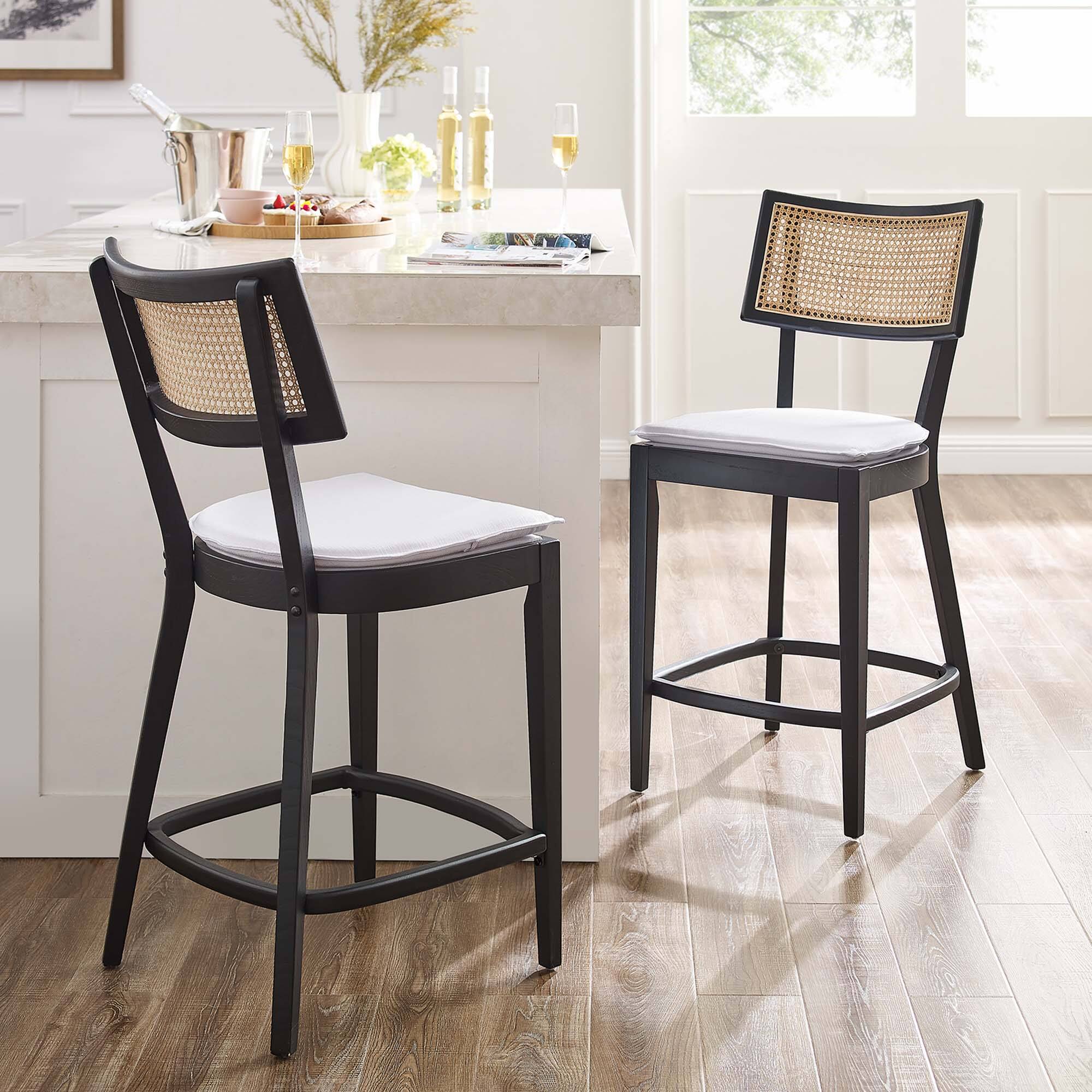 Alt View 5. Modway - Caledonia Wood Counter Stools Set of 2 by Modway - 0.