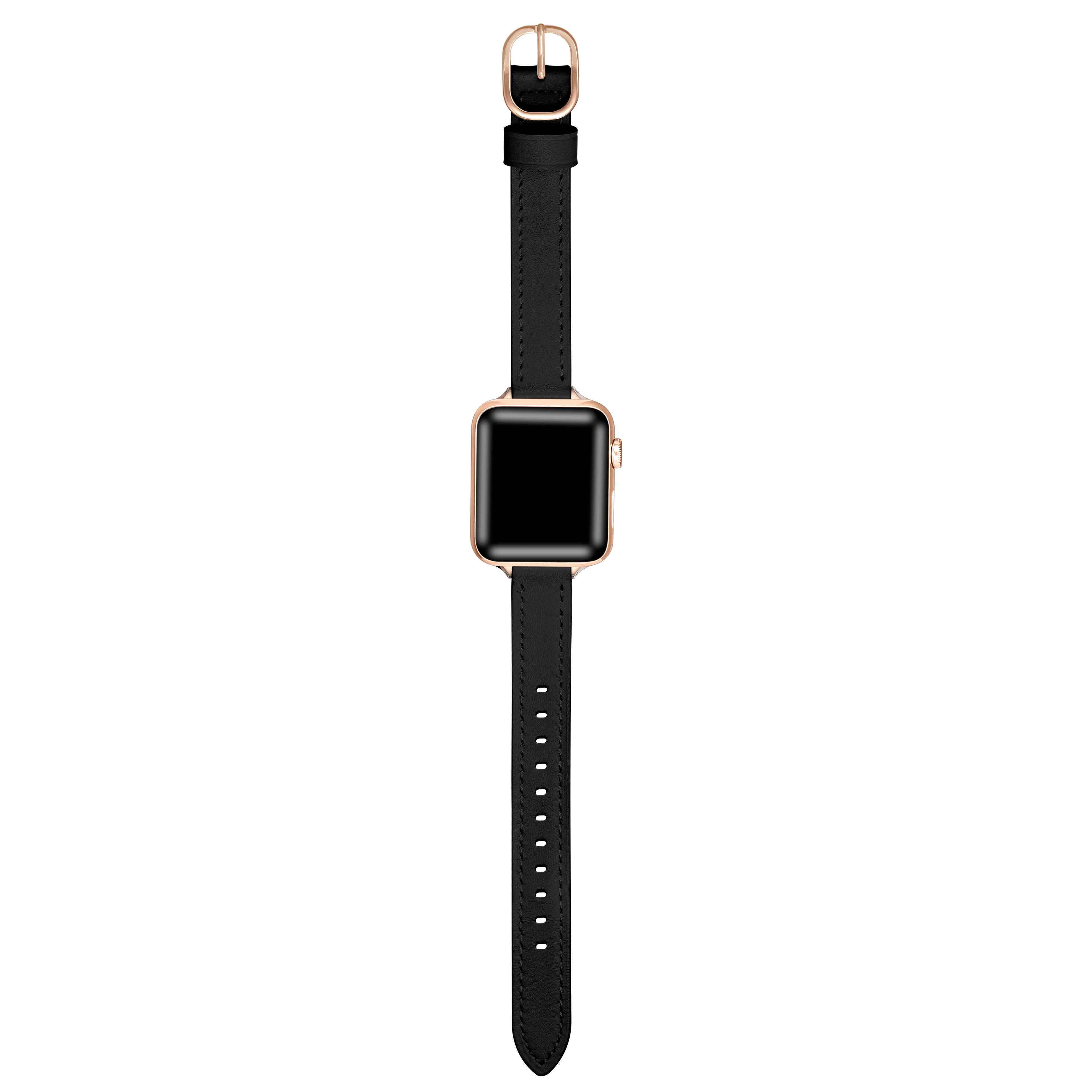 Left. Posh Tech - 2-Pack Skinny Stella & Carmen Bands for Smartwatch - Black, Silver.