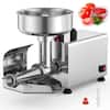 Front. Costway - Costway 450W Electric Tomato Strainer Grade Stainless Steel Saucer Maker - Silver.
