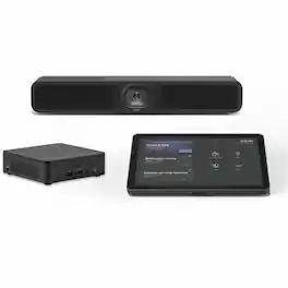 Logitech - Small Microsoft Teams Rooms with Tap + MeetUp 2 + ASUS® NUC - For Video Conferencing - Small Room Size - Unknown