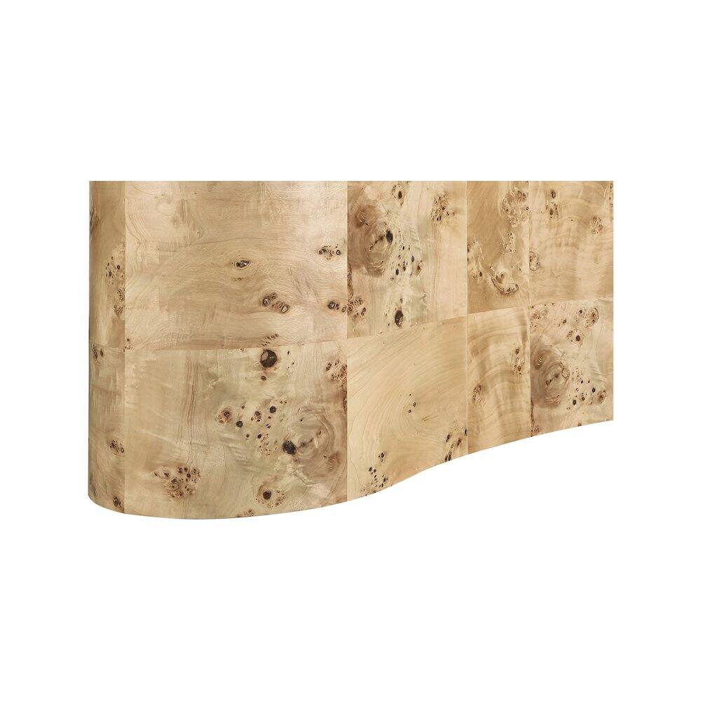 Alt View 3. Meridian Furniture - Zaire Natural Burl Wood Coffee Table - Brown.