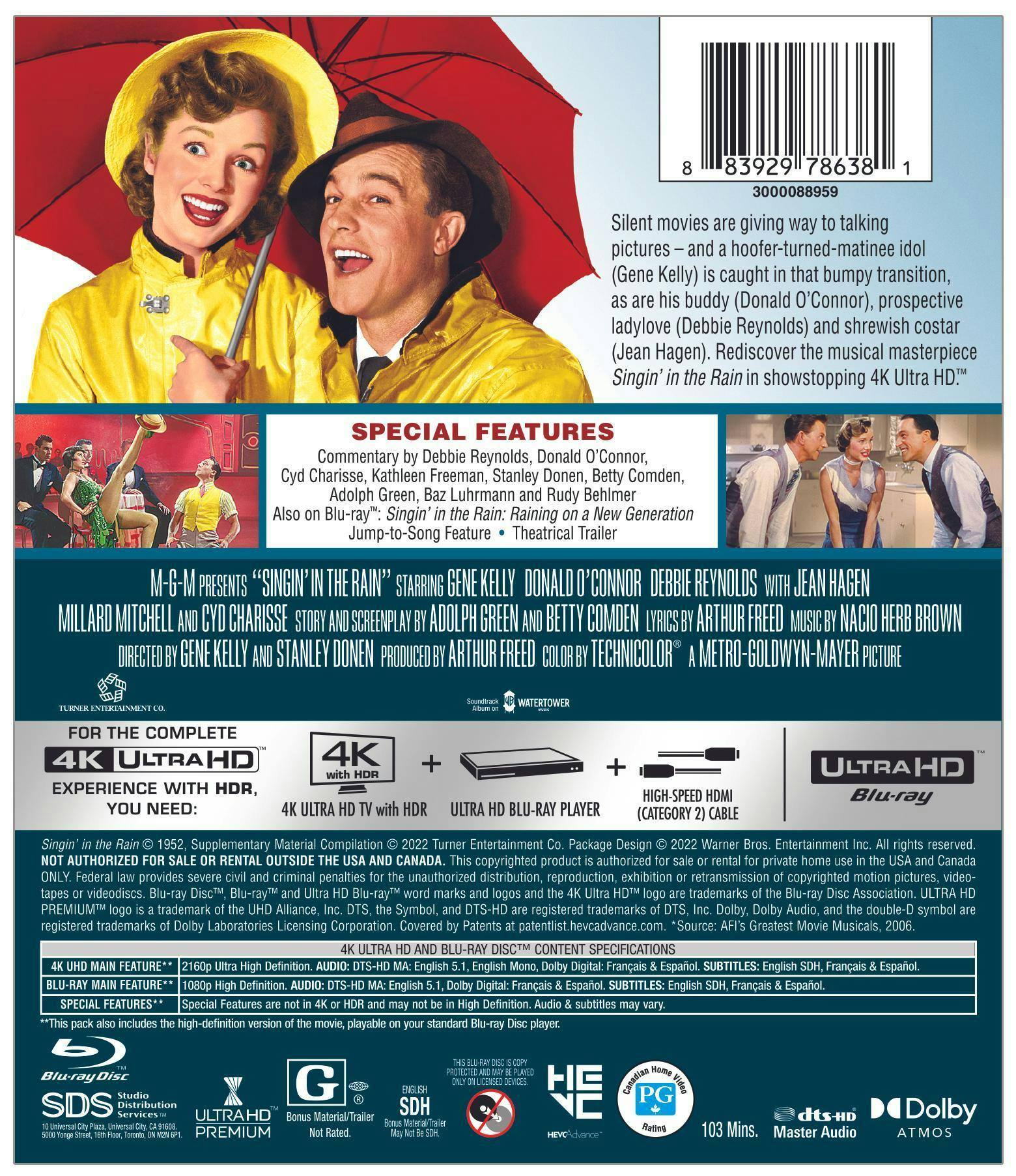 Back. Singin' in the Rain (4K UHD) [UHD].