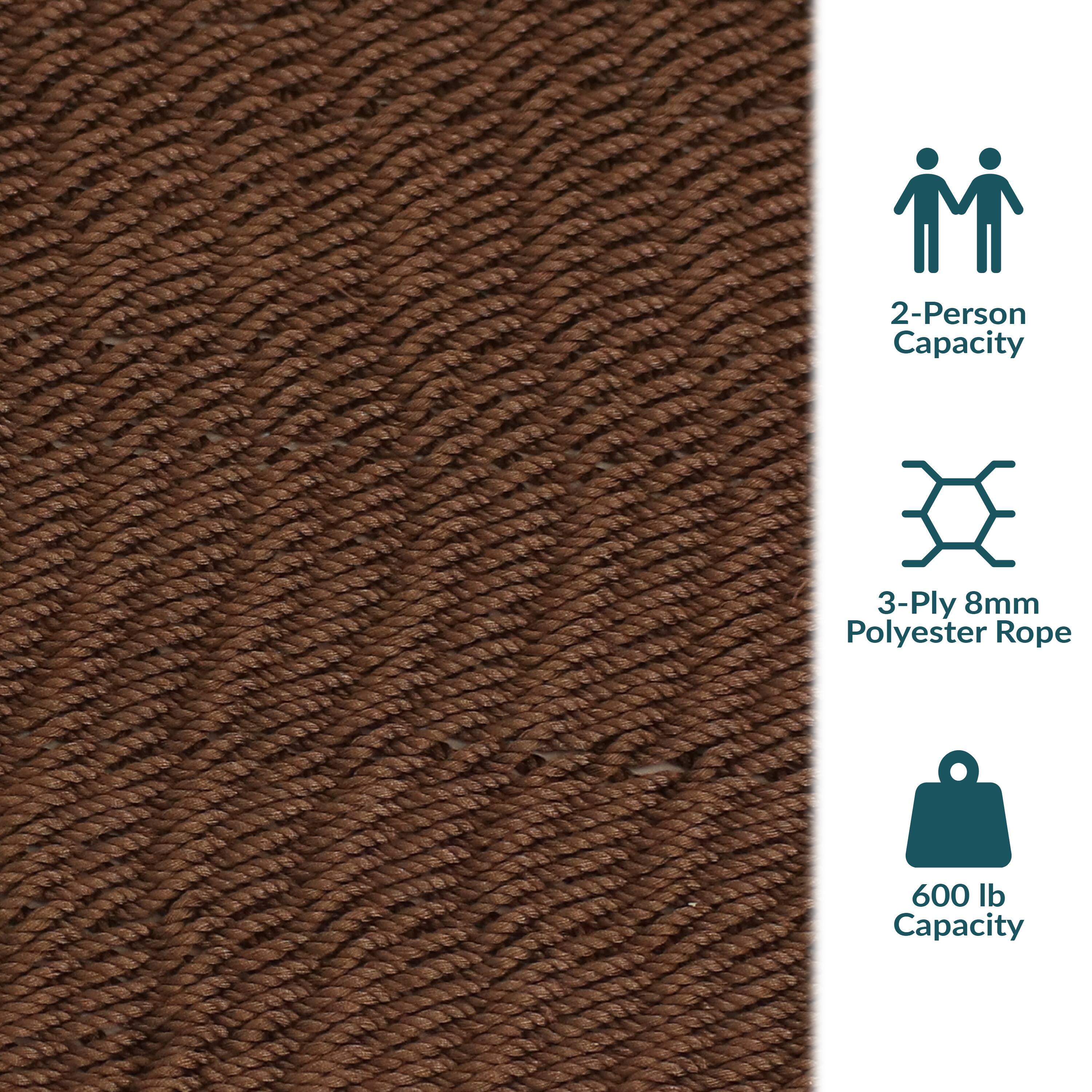 2-Person Capacity  
3-Ply 8mm Polyester Rope  
600 lb Capacity