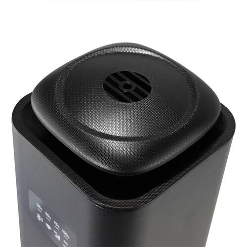 Alt View 4. Lume Cove - Luxury Sleek Essential Oil Tower Scent Diffuser with Bluetooth - Black.