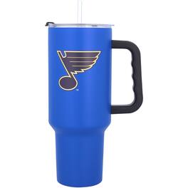 Logo Brands - St. Louis Blues 40oz. Travel Tumbler with Handle - Multicolor