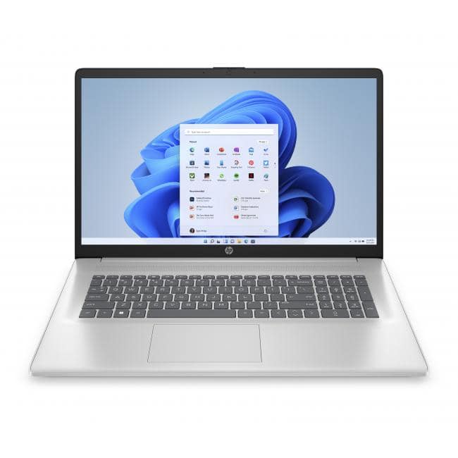 HP - 17.3" FHD Notebook AMD Ryzen 5 7430U 8GB RAM 256GB SSD AMD Ryzen 5 7430U Hexa-Core - 17.3" FHD (1920 - Natural Silver