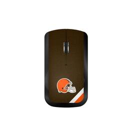 Keyscaper - Cleveland Browns Diagonal Stripe Wireless Mouse - Wireless - Multicolor