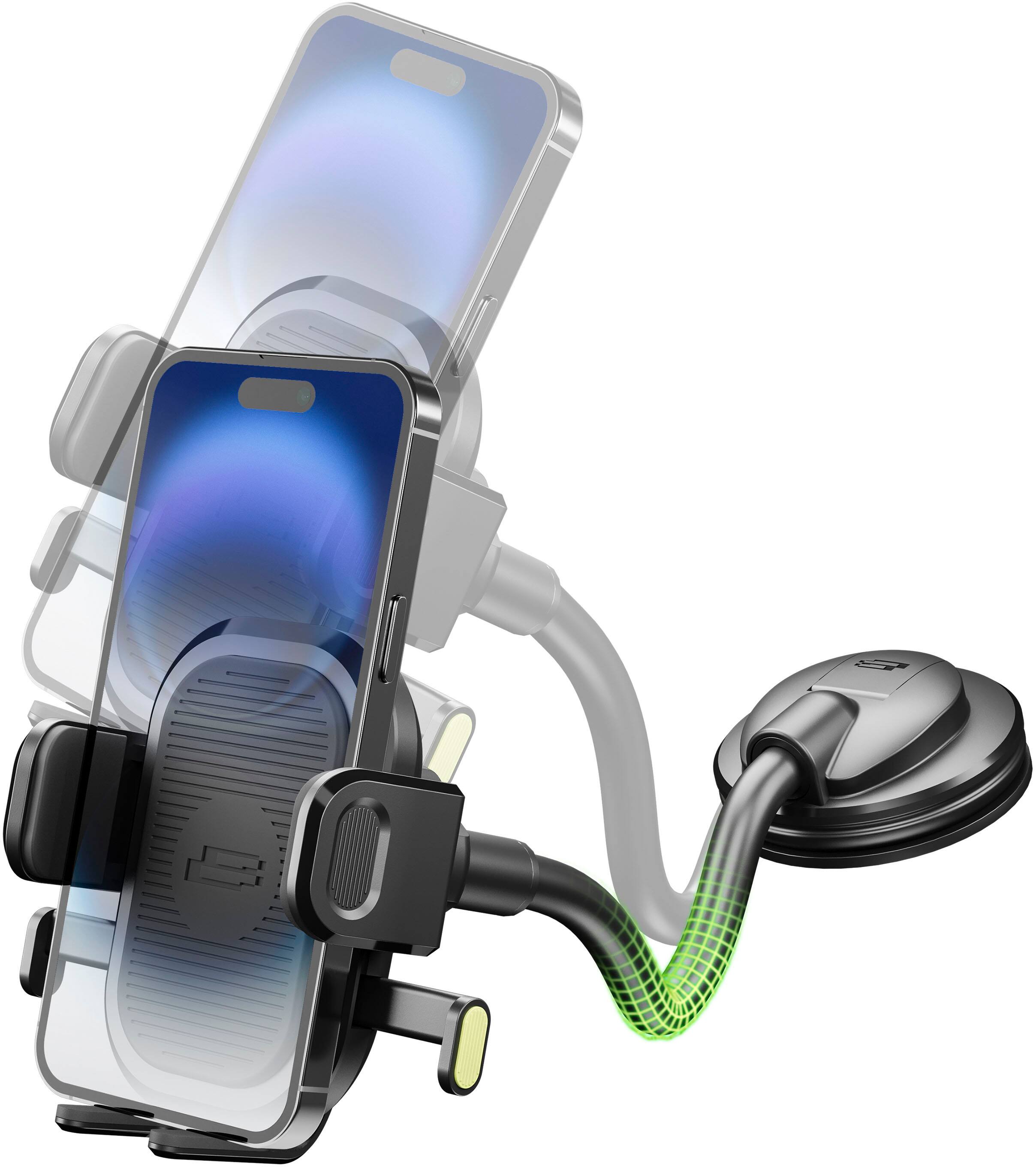 Alt View 19. Bracketron - OneClick Flex Window, Dash & Vent Mount - Black.