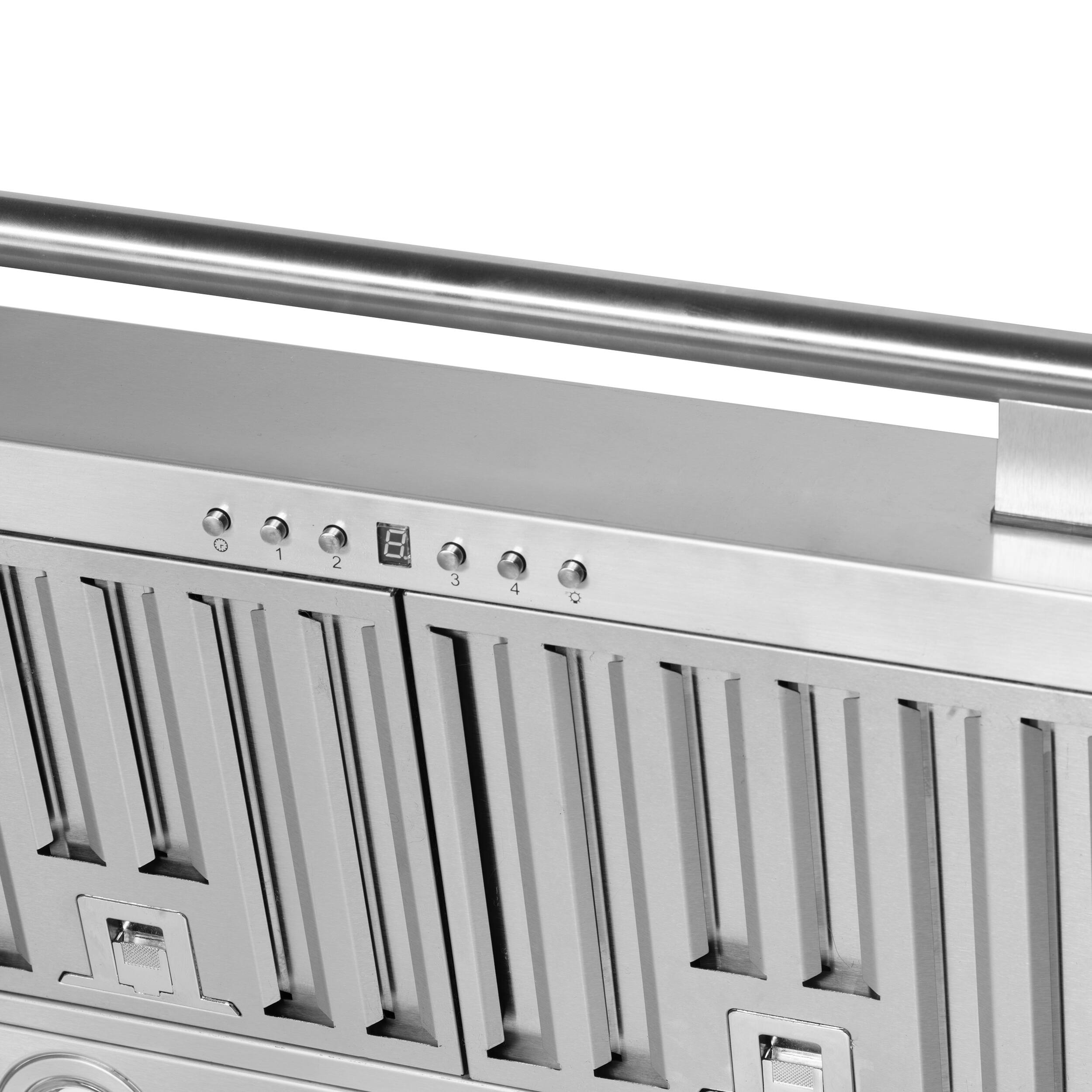 Alt View 5. Forno Appliances - Aria 30 in. Convertible Wall-Mounted Range Hood - Silver.