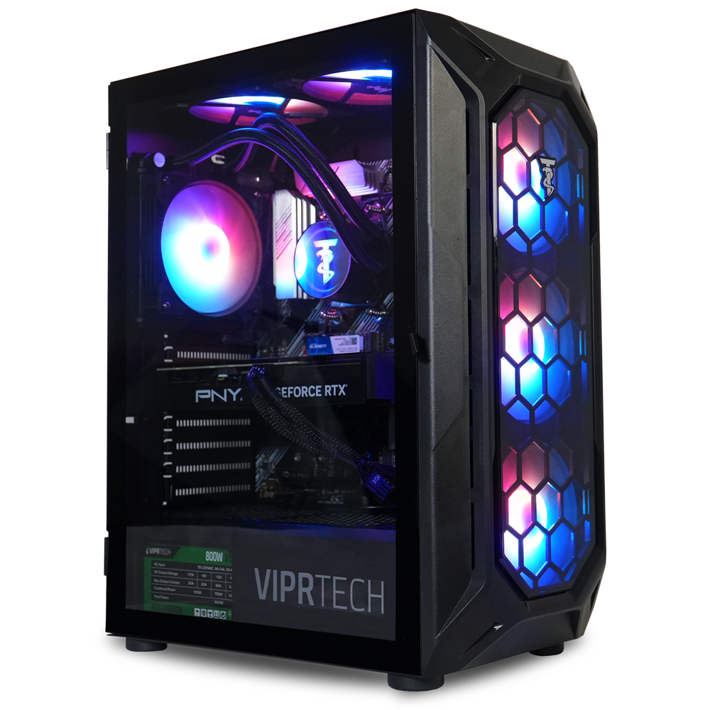 ViprTech Ghost 3.0 Liquid Cooled PC AMD Ryzen 5 5600X 4.6Ghz