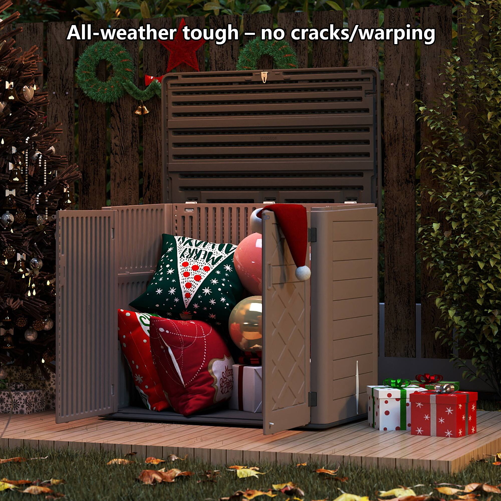 All-weather tough – no cracks/warping