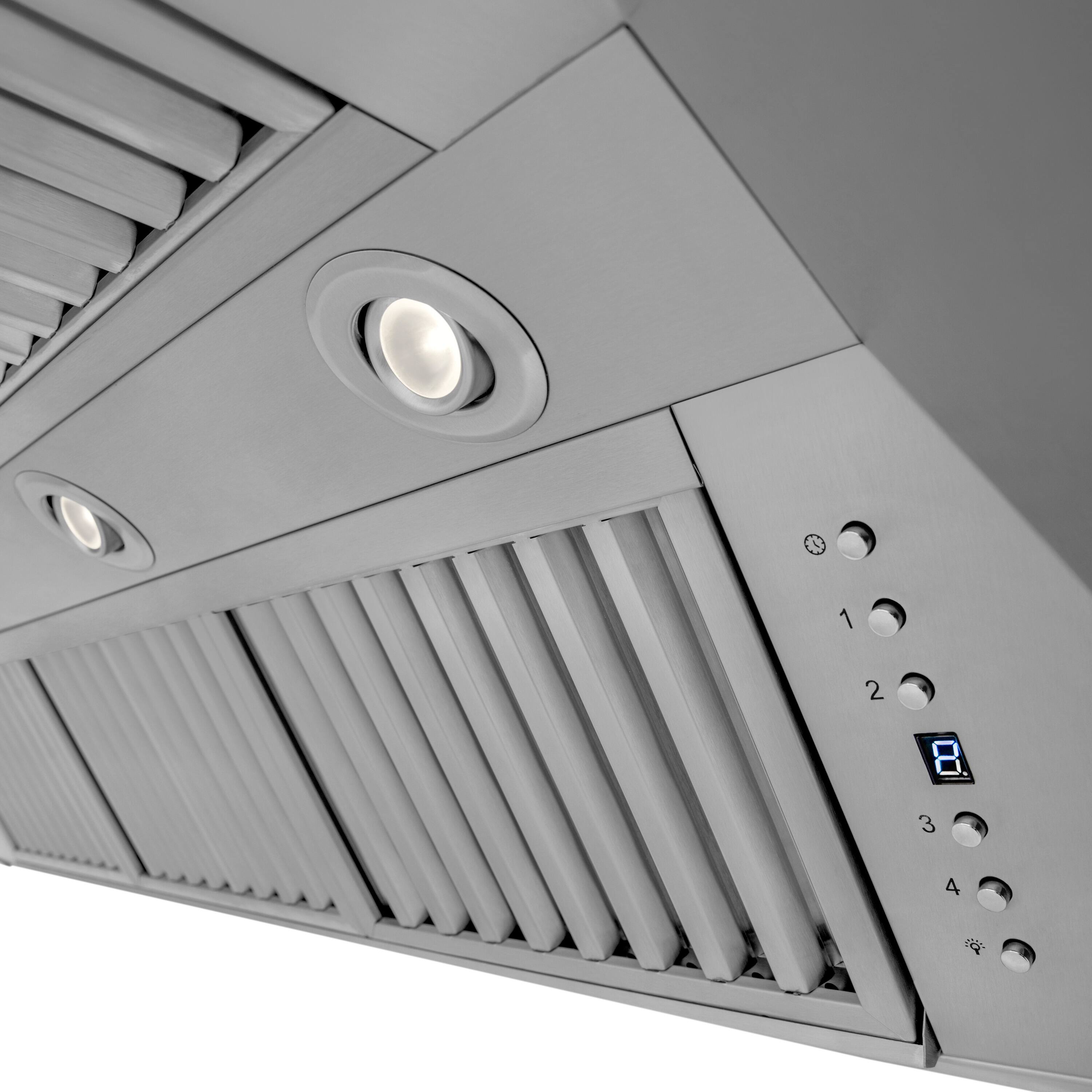 Alt View 2. ZLINE - ZLINE 48 in. Ducted Wall Mount Range Hood with Dual Remote Blowerd in Stainless Steel (597-RD-48) - Stainless Steel.