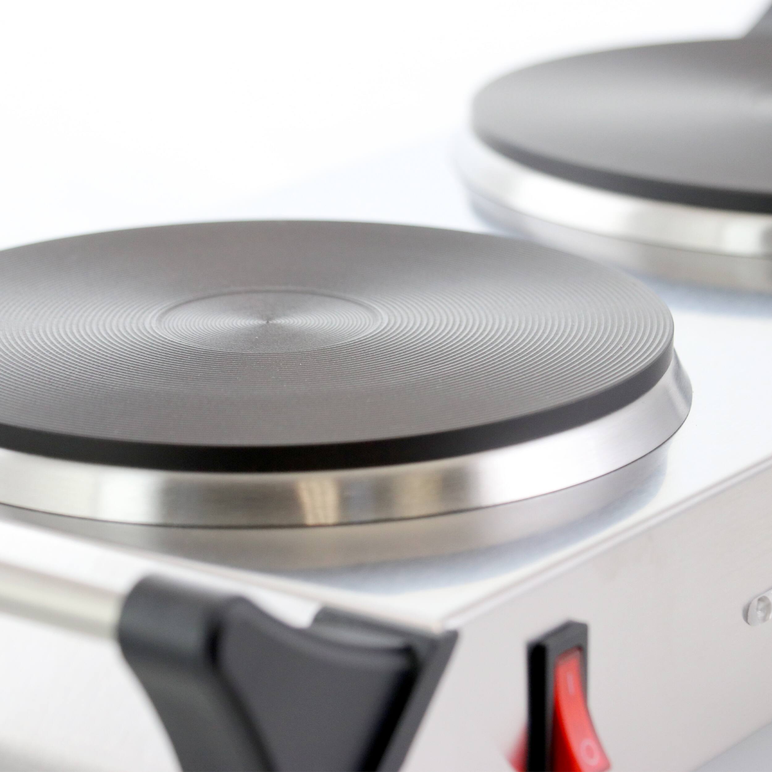 Alt View 1. Better Chef - Better Chef Portable Stainless Steel Solid Element Double Electric Burner - Silver.