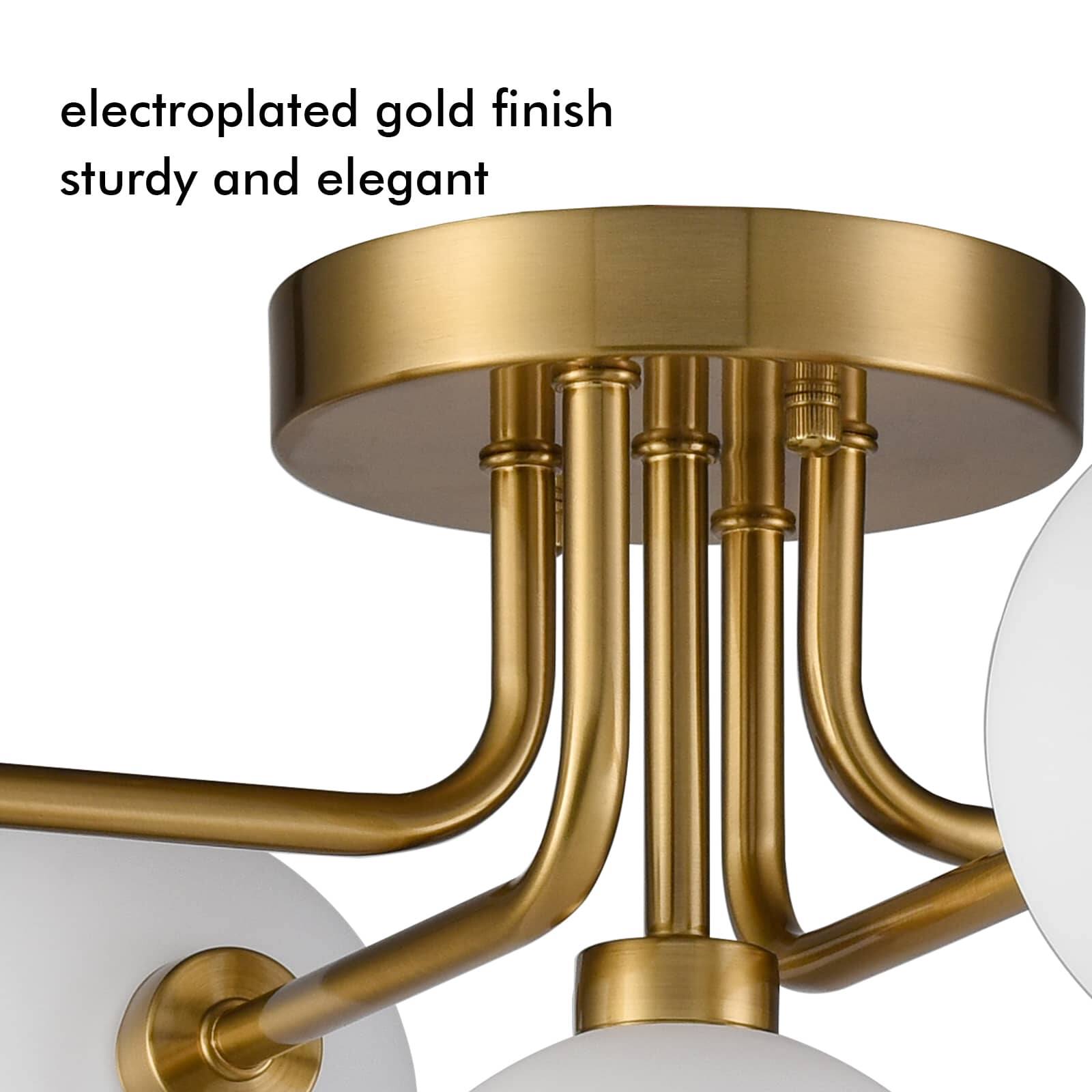 electroplated gold finish sturdy and elegant
