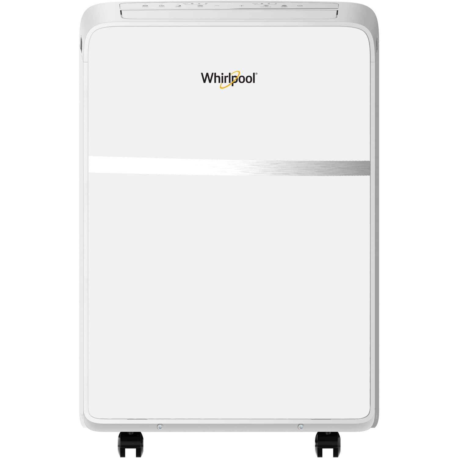 Whirlpool - 200 Sq. Ft. 8,000 BTU Portable Air Conditioner - White - Front_Zoom
