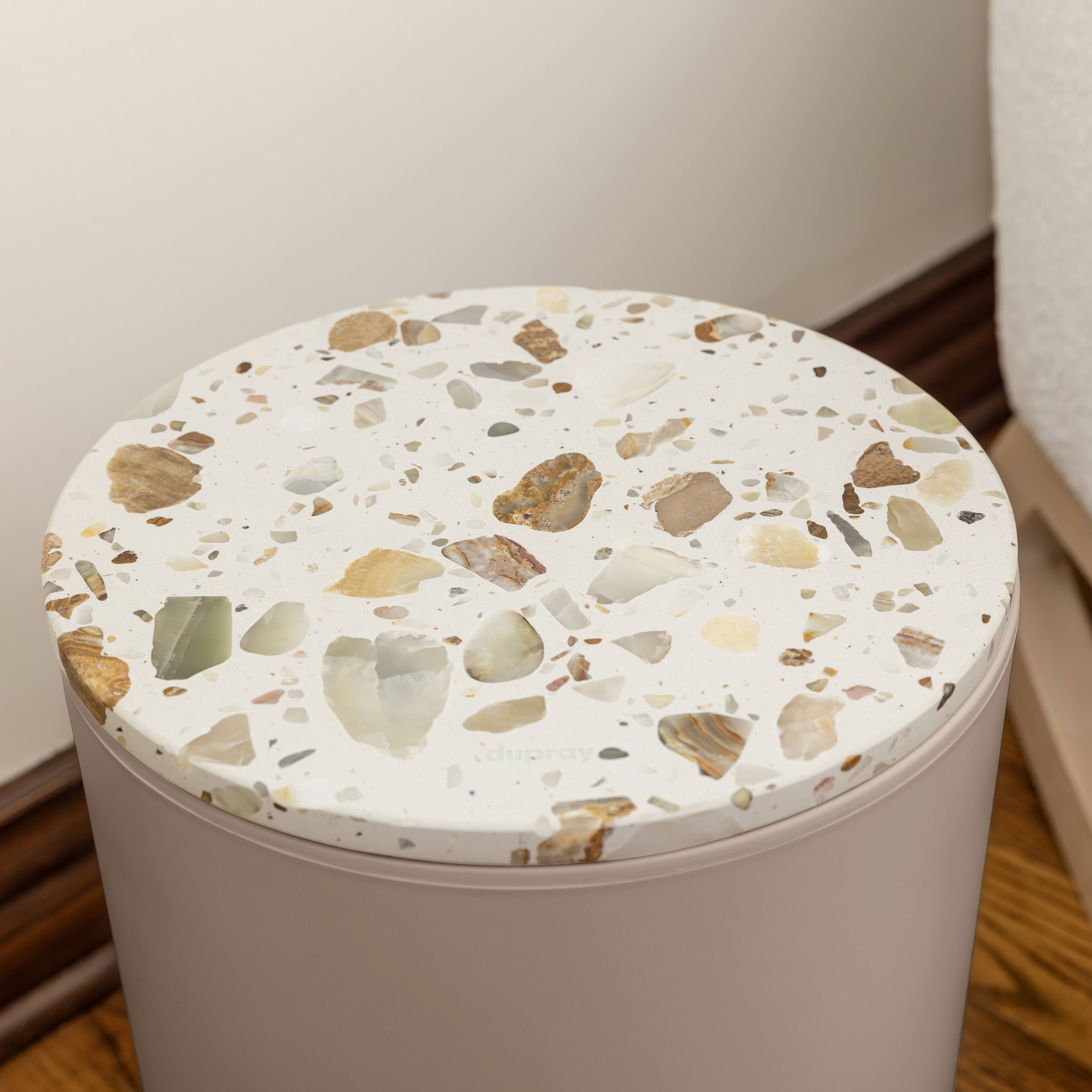 Alt View 7. Dupray - Bloom™ Air Purifier - Beige Special Edition (with Latte or Caramel Prefilter) + Terrazzo Accent Table - Beige.