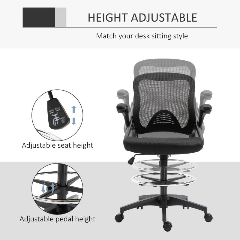 HEIGHT ADJUSTABLE  
Match your desk sitting style  

Adjustable seat height  
Adjustable pedal height