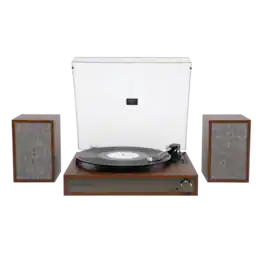 Victrola - Harmony Bluetooth Turntable System with Speakers - Walnut