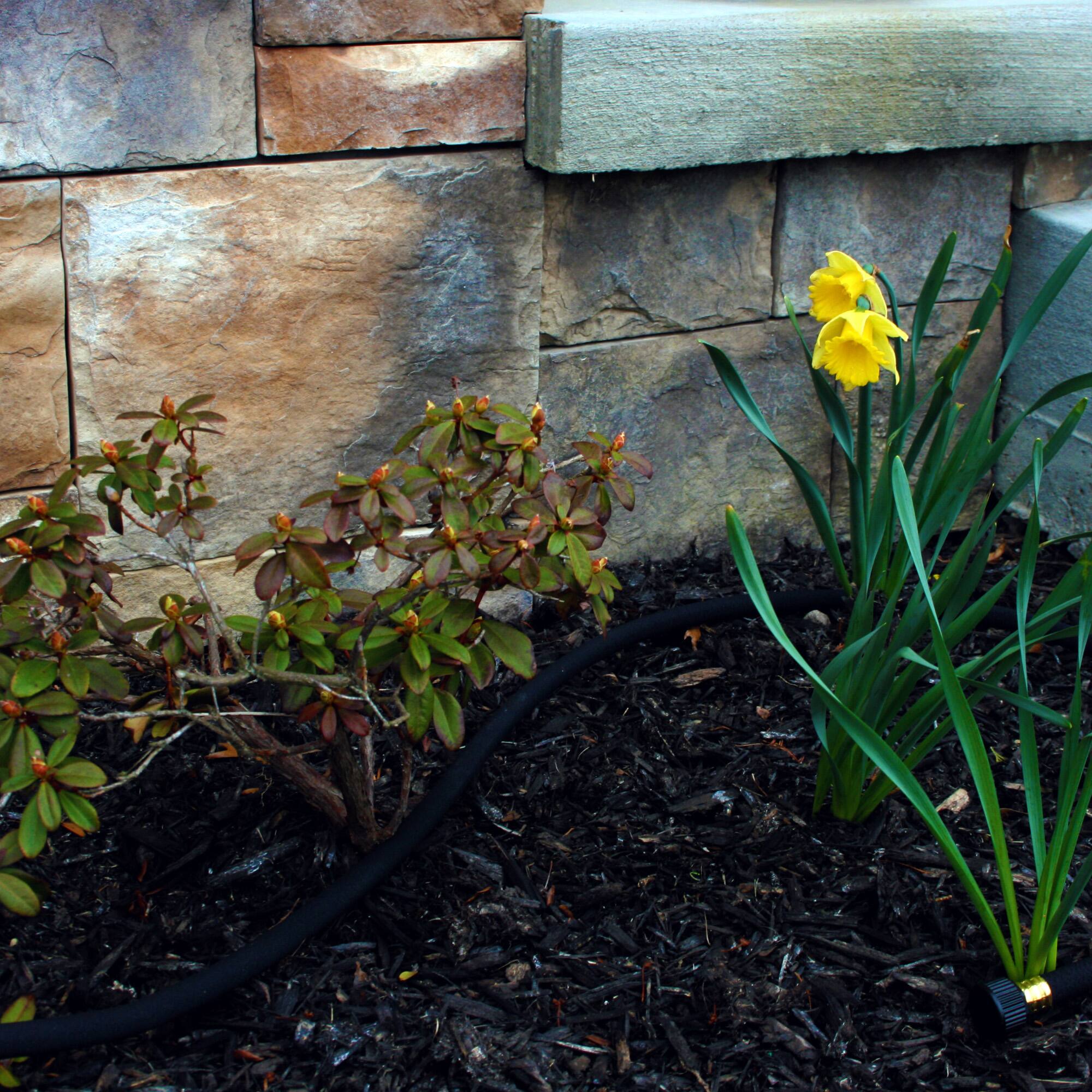 Alt View 8. Good Ideas - Good Ideas Impressions Riverwalk 50 Gallon Rain Barrel, Light Granite & 50' Hose.
