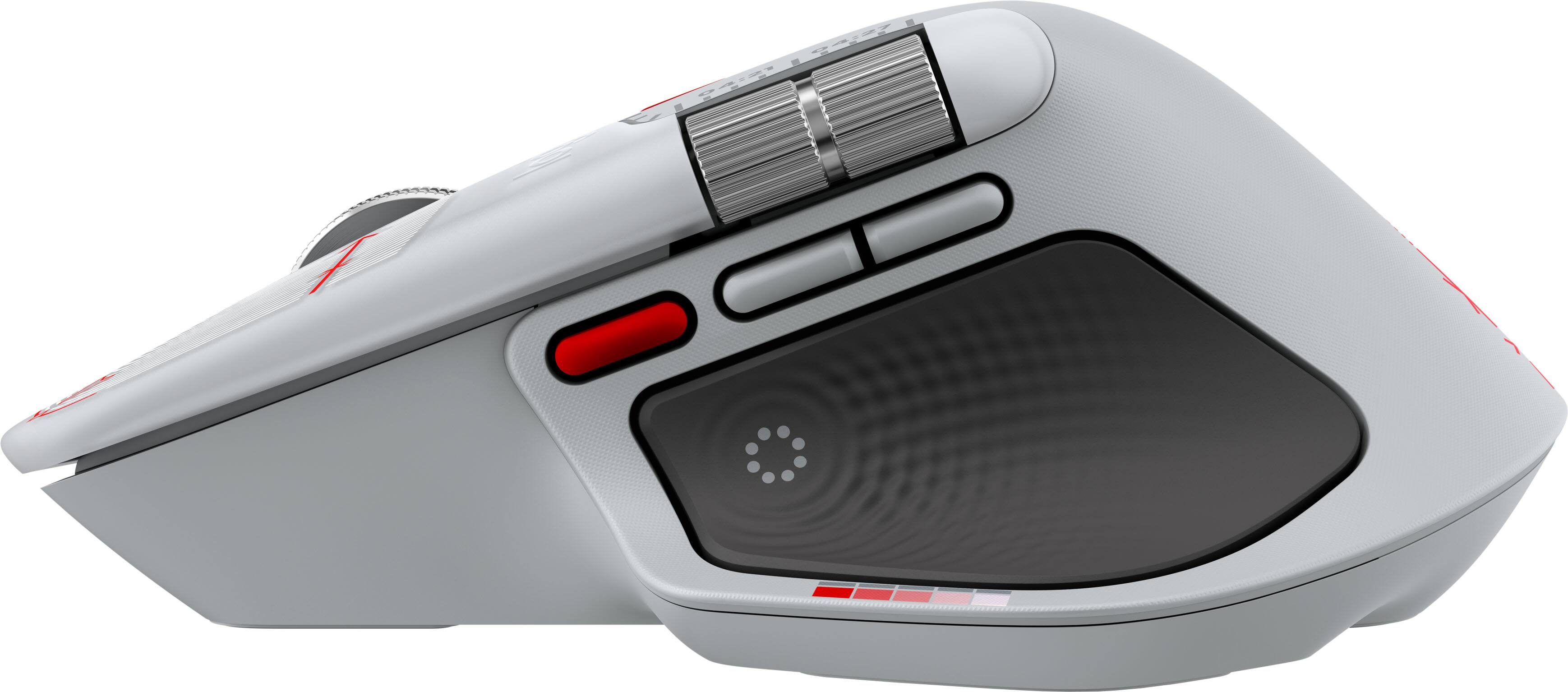 Alt View 4. Logitech - MX Master 4 Creator Edition, Ergonomic Wireless Mouse with Advanced Performance Haptic Feedback - Red.