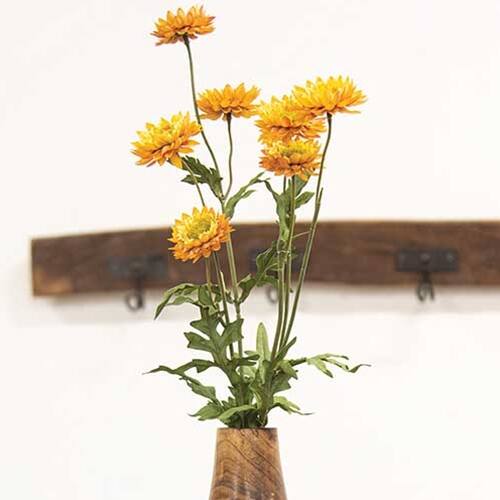 Angle. BreeBe - Golden Strawflower Spray - 25" - Multi.