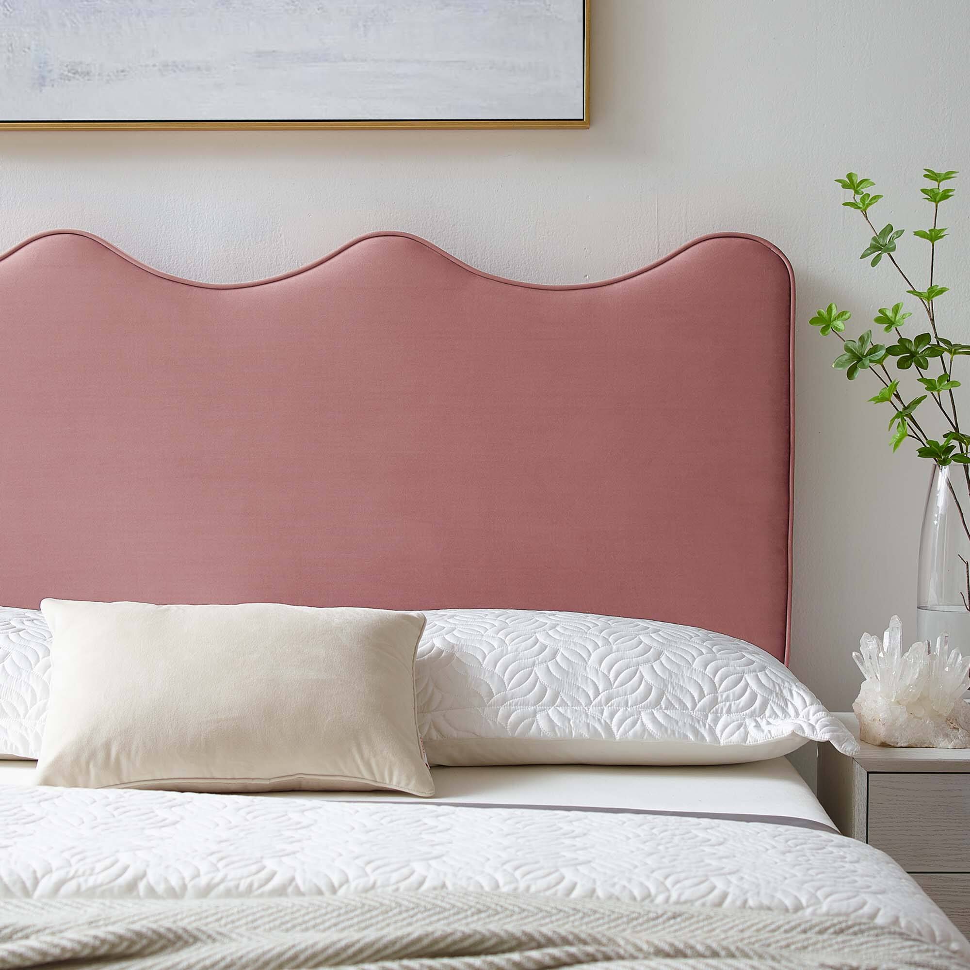 Alt View 4. Modway - Athena Performance Velvet Twin Headboard by Modway - Red.