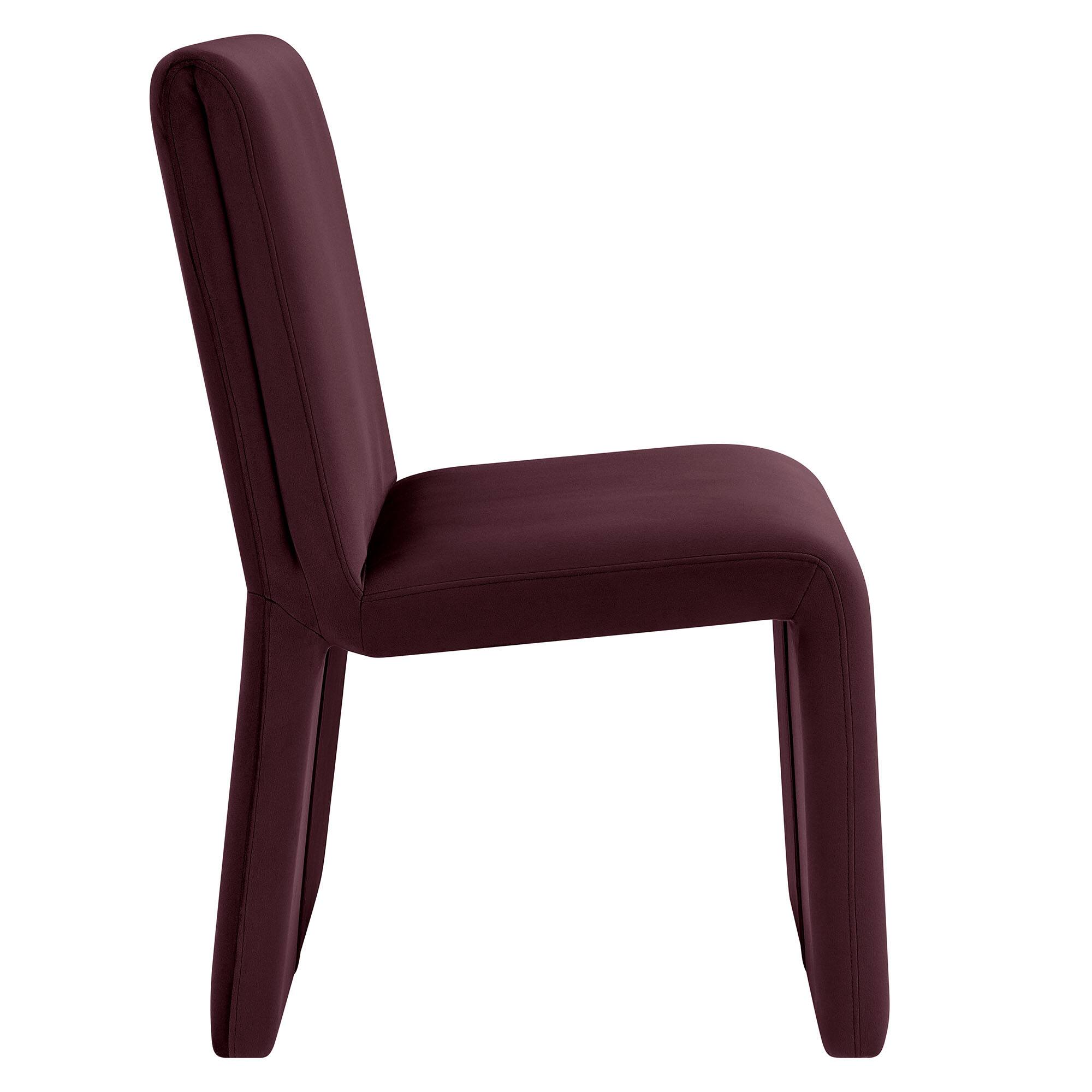 Back. Modway - Emory Upholstered Performance Velvet Dining Side Chair by Modway - Purple.