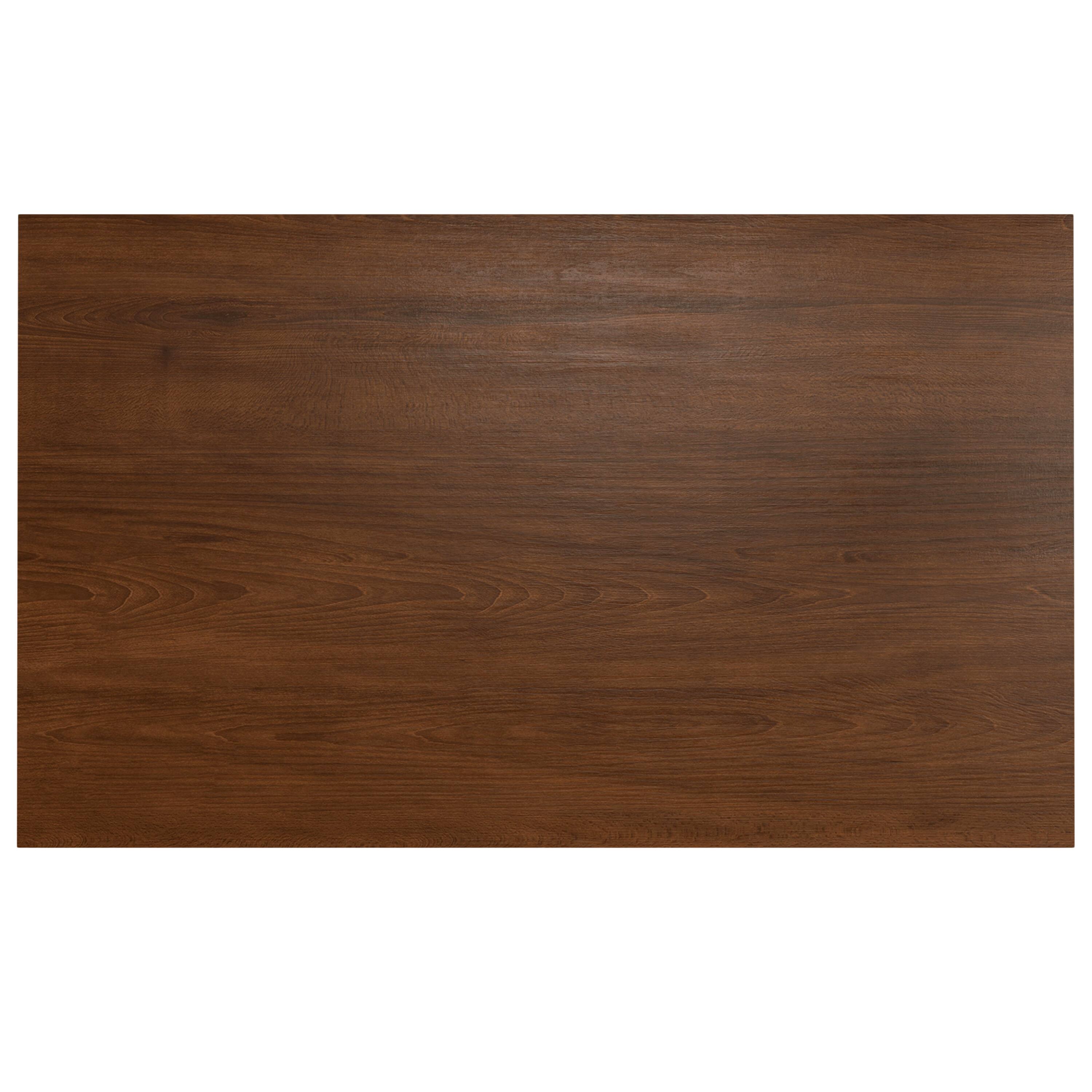 Alt View 3. Simpli Home - Wilson 60 inch x 36 inch Rectangle Transitional Dining Table in Walnut Veneer - Walnut Veneer.