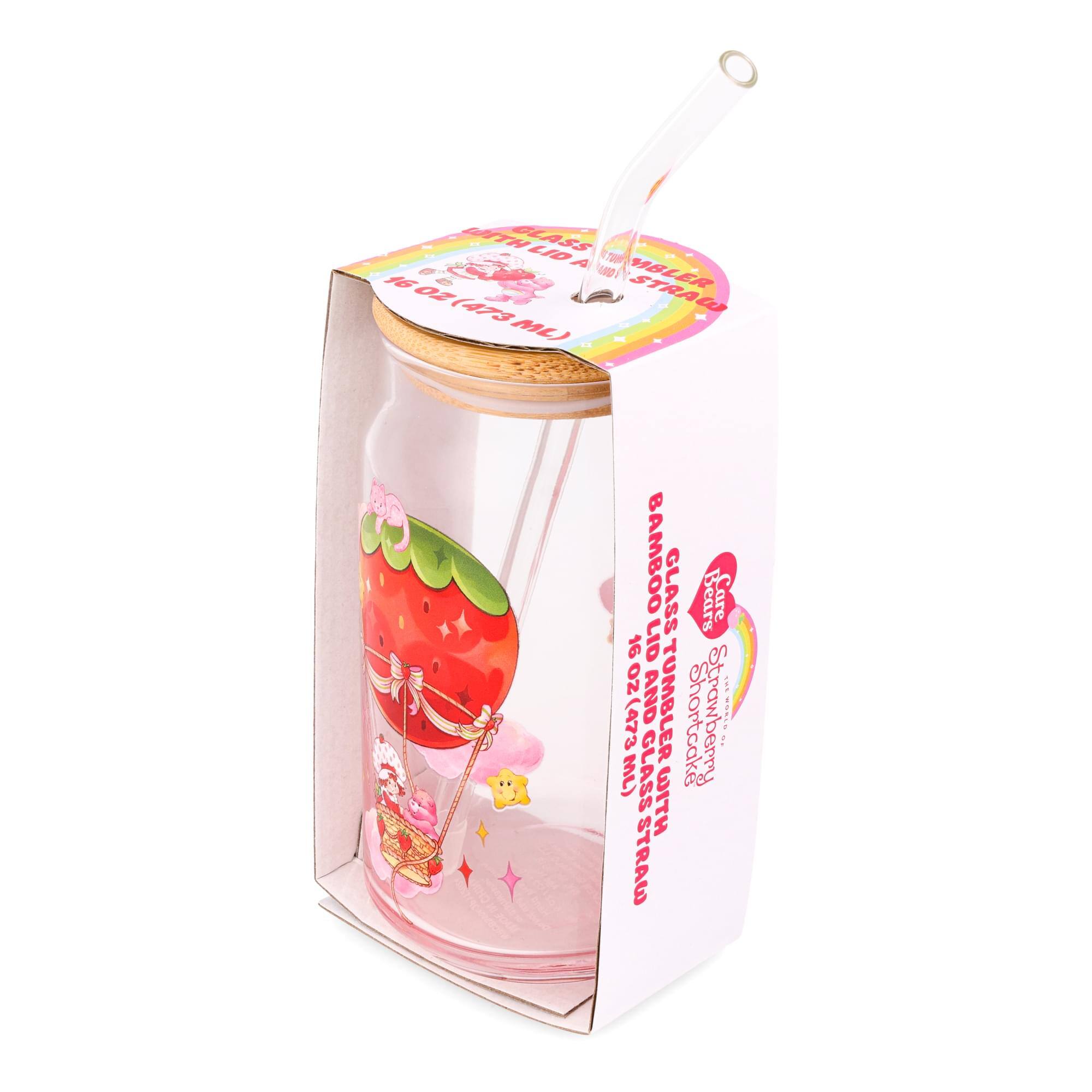 Bamboo Glass Lid and Tumbler with Straw  
16 oz (473 ml)  
Shortcake Strawberry  
Sears Care