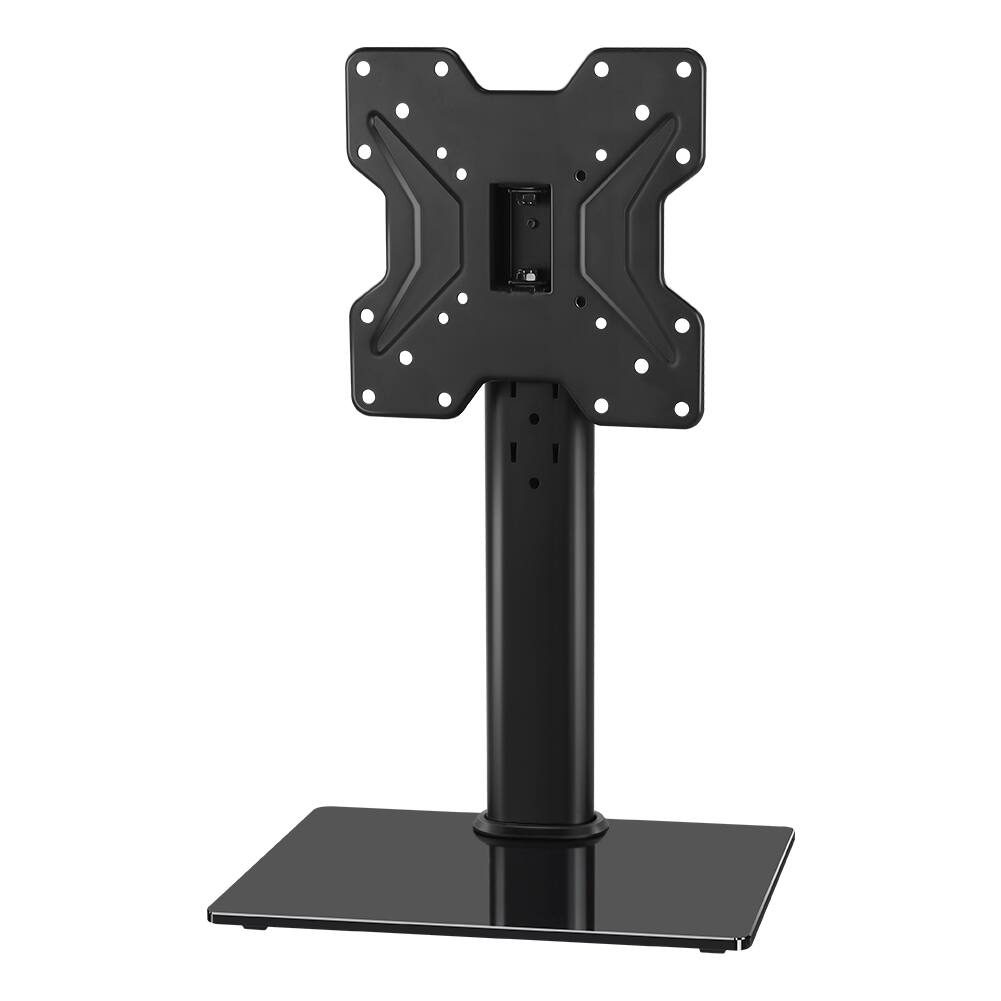 Front. KKTONER - KKTONER Universal TV Stand Base for 13-inch to 43-inch LED TVs Desktop TV Mount with Rotation and Height Adjustment - Black.