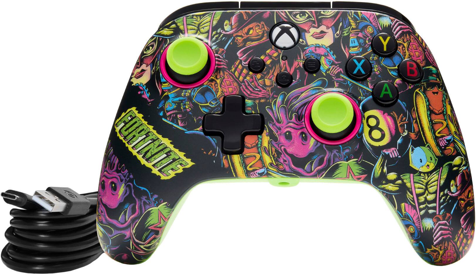 Alt View 21. PowerA - PowerA Advantage Wired Controller for Xbox Series X|S - Fortnite Glow - Fortnite Glow.